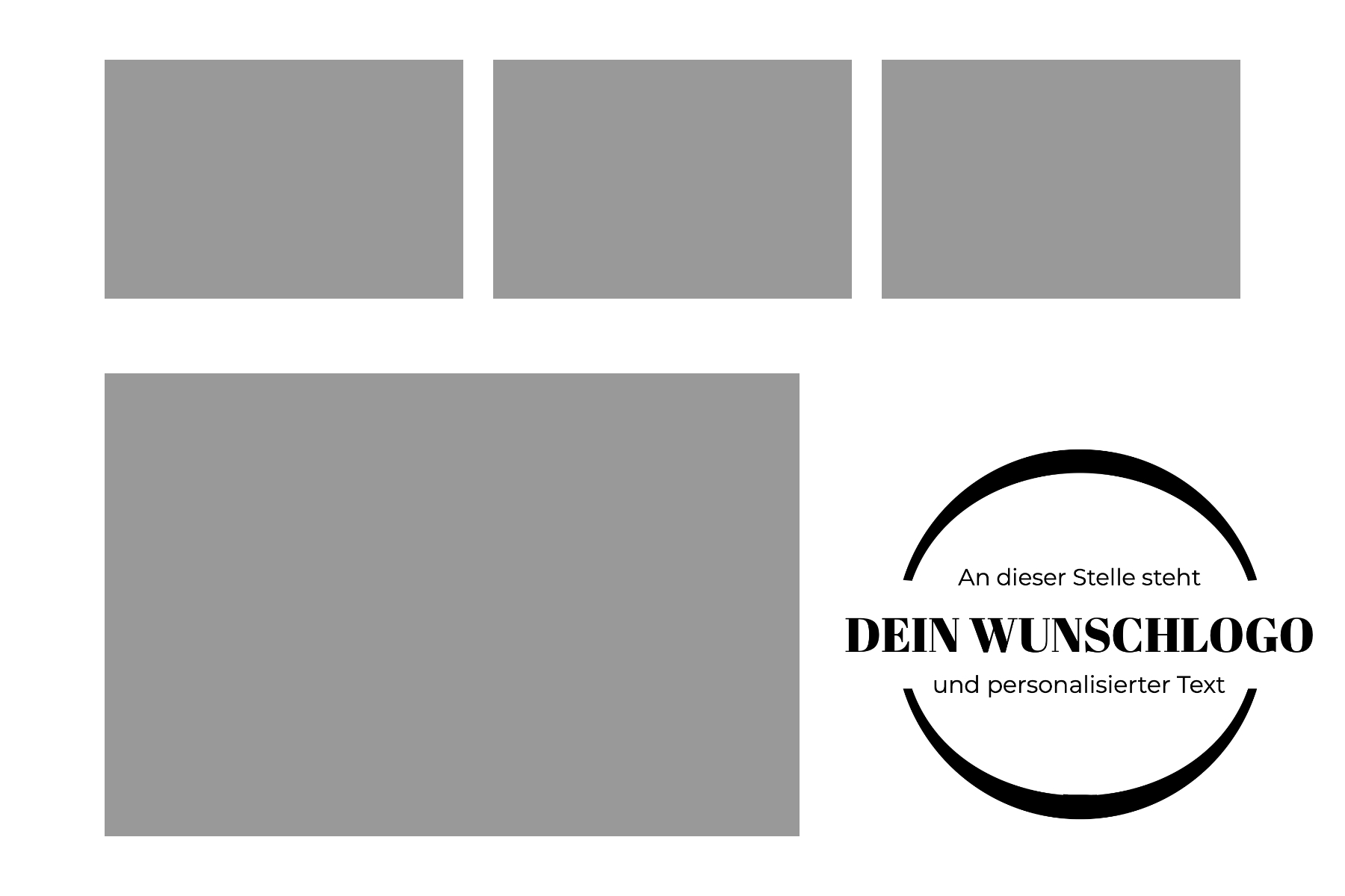 (c) 3 kleine Fotos + 1 Großes + Logo